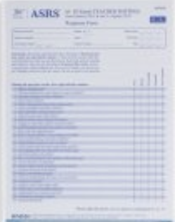 ASRS (2-5 yrs) Teacher/Child Care Provider Response Forms