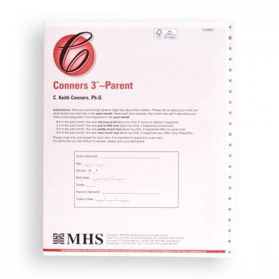 Conners 3 Parent Response Booklet 