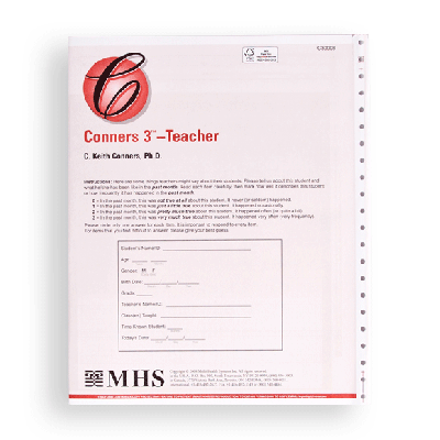 Conners 3 Teacher Response Booklet 