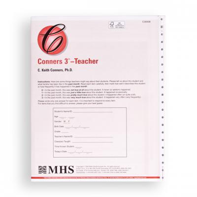 Conners 3 Teacher Forms with DSM-5 Updates