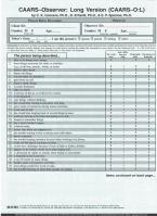 Conners CAARS Adult ADHD Rating Scales-CAARS-O-L Quikscore Forms